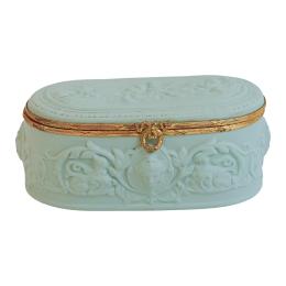 CAJA FRANCESA EN PORCELANA DE LIMOGES SEGUNDA MITAD S.XX