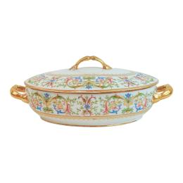 SOPERA EN PORCELANA DE LIMOGES DEL PRIMER TERCIO DEL S.XX