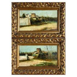 PAREJA DE ESCUELA ANDALUZA DEL PRIMER CUARTO DE S. XX