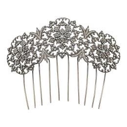 PEINETA DE PLATA CON CIRCONITAS