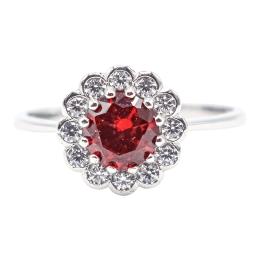 ANILLO ROSETÓN CON RUBÍ