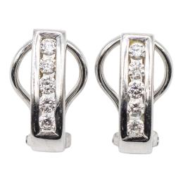 PENDIENTES MEDIA CRIOLLA CON BRILLANTES