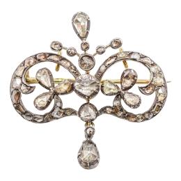 BROCHE COLGANTE DE FINALES DEL S.XIX