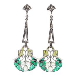 PENDIENTES LARGOS CON ESMALTES