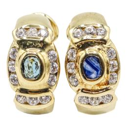 PENDIENTES DE PLATA CON CIRCONITAS DE COLOR