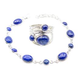 ANILLO Y PULSERA CON LAPISLÁZULI