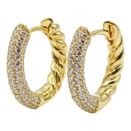 PENDIENTES ARGOLLAS CON CIRCONITAS