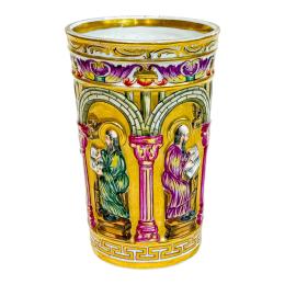 JARRÓN EN PORCELANA DE CAPODIMENTE DE MEDIADOS DEL S.XX