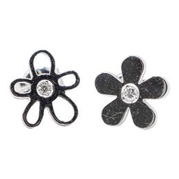 PENDIENTES FLOR CON BRILLANTES