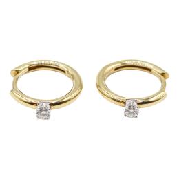 PENDIENTES ARGOLLAS CON BRILLANTE