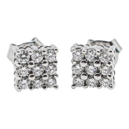 PENDIENTES ROSETONES CON BRILLANTES