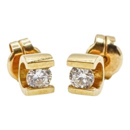 PENDIENTES SOLITARIO CON BRILLANTES