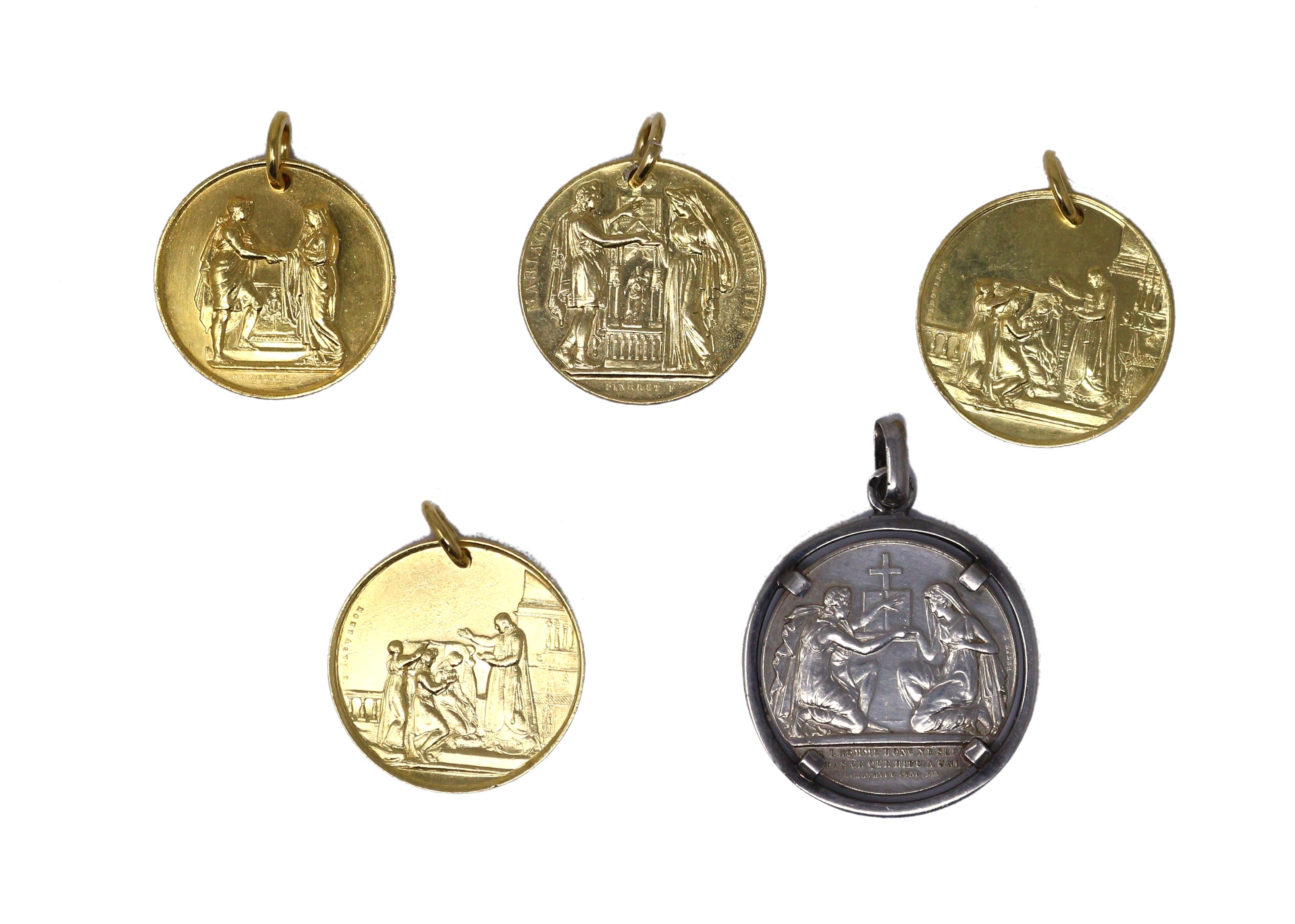 LOTE DE MEDALLAS FRANCESAS DEL S.XIX