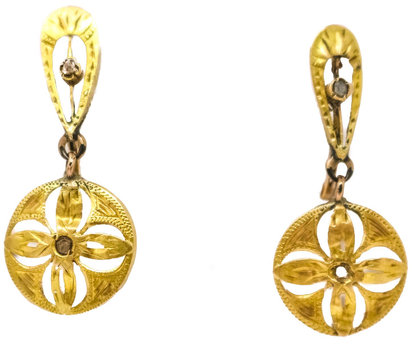 PENDIENTES LARGOS DE FINALES DEL S.XIX