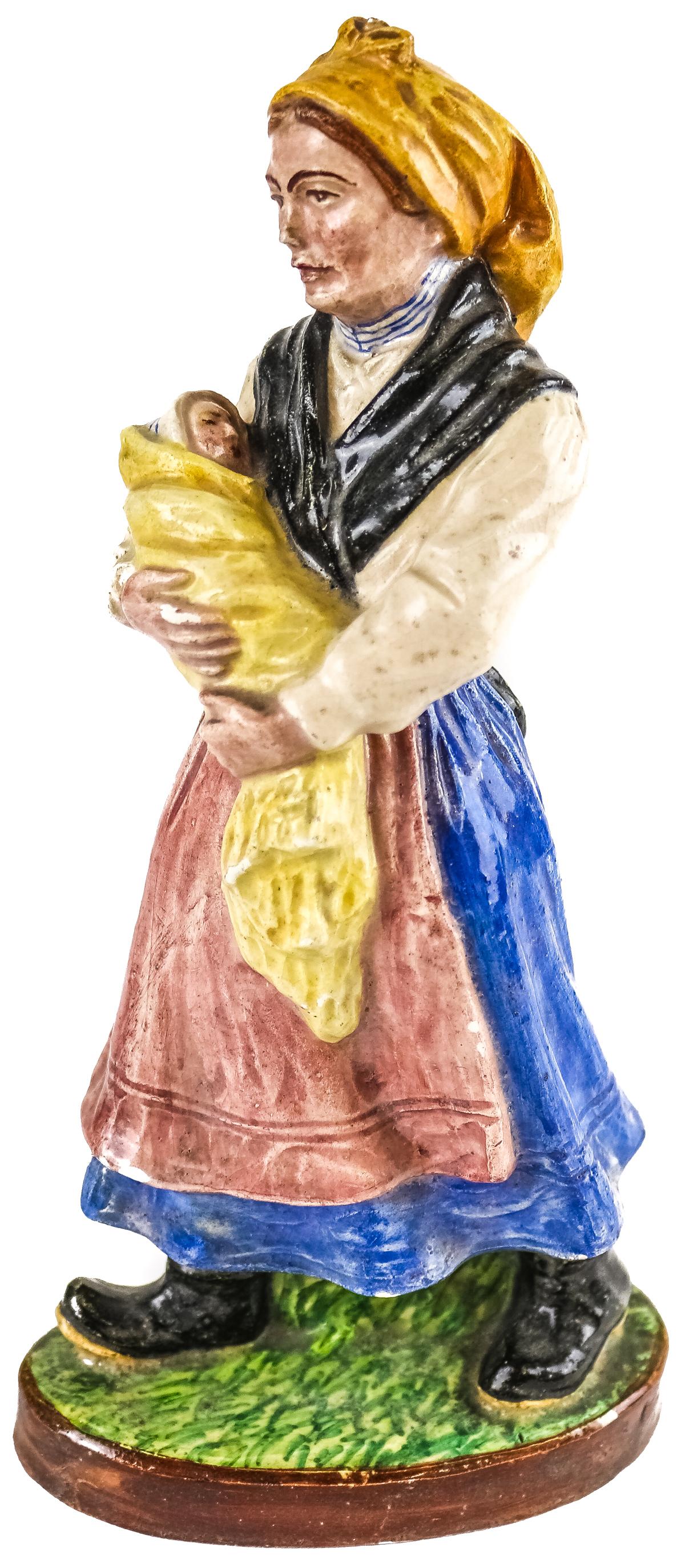 FIGURA EN CERÁMICA ESMALTADA "PUENTECESURES"