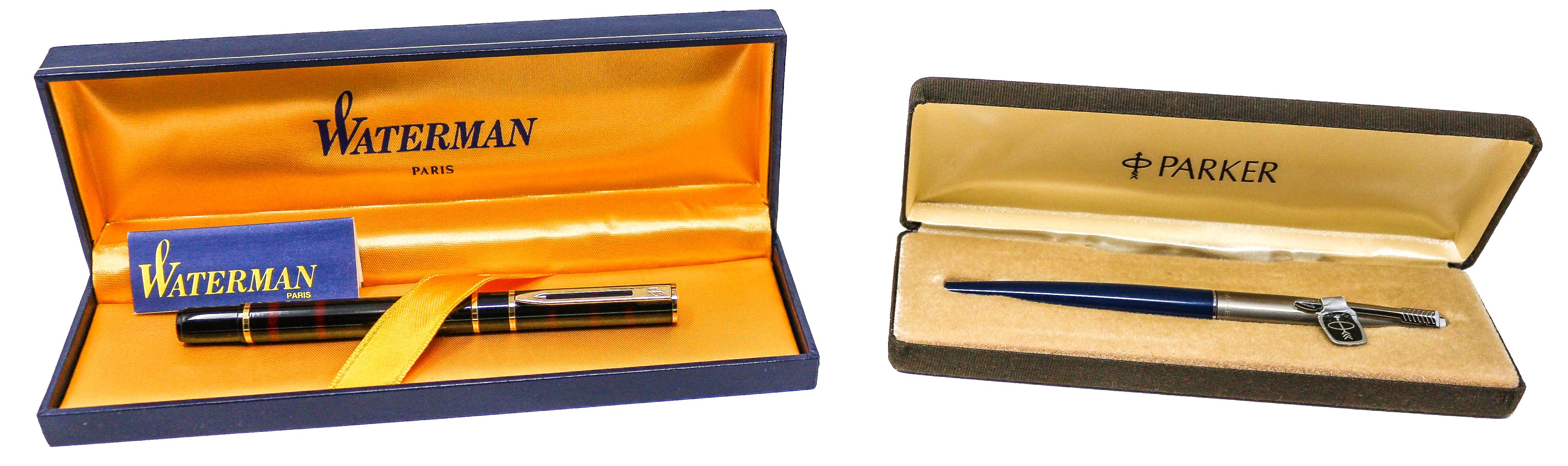 PLUMA ESTILOGRÁFICA "PARKER" Y PLUMA "WATERMAN"