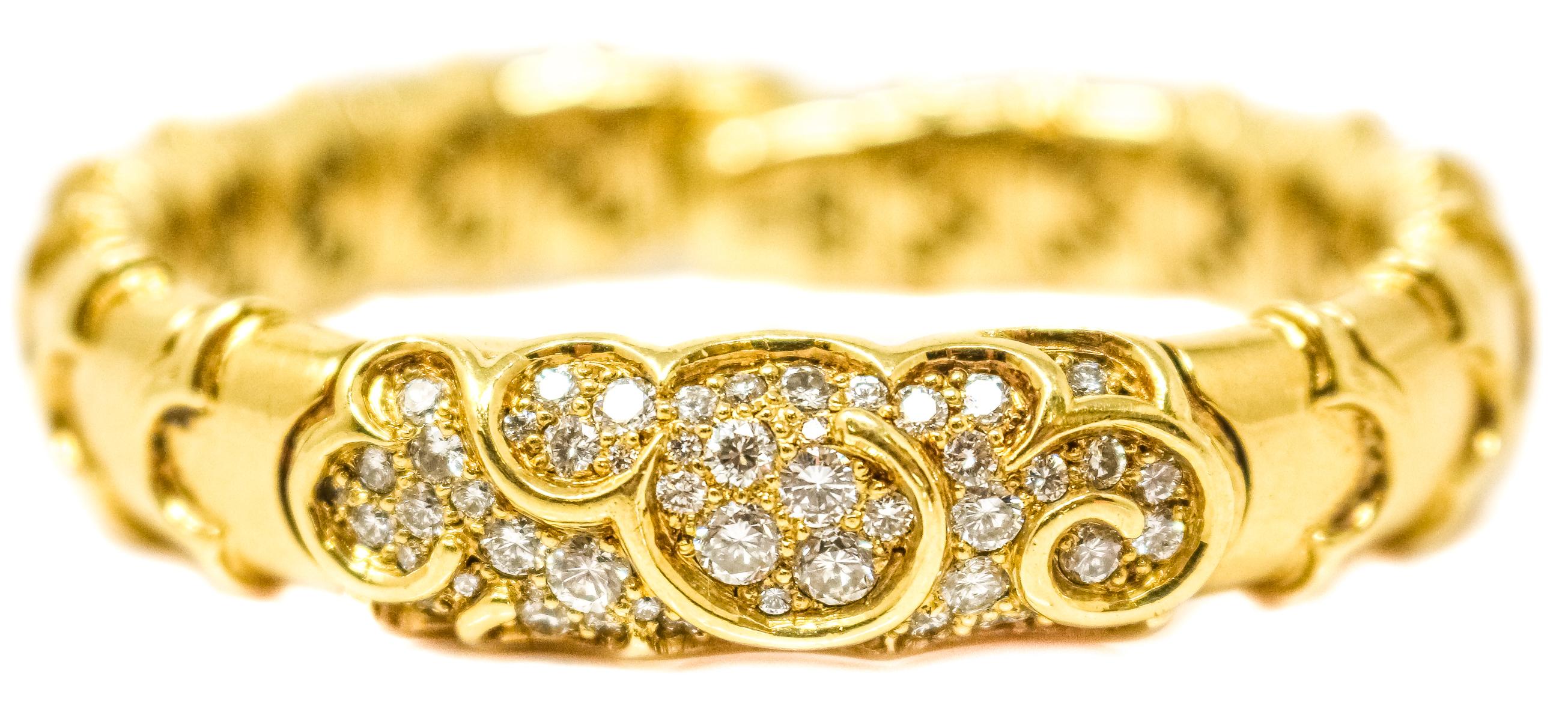 PULSERA ESCLAVA CON BRILLANTES