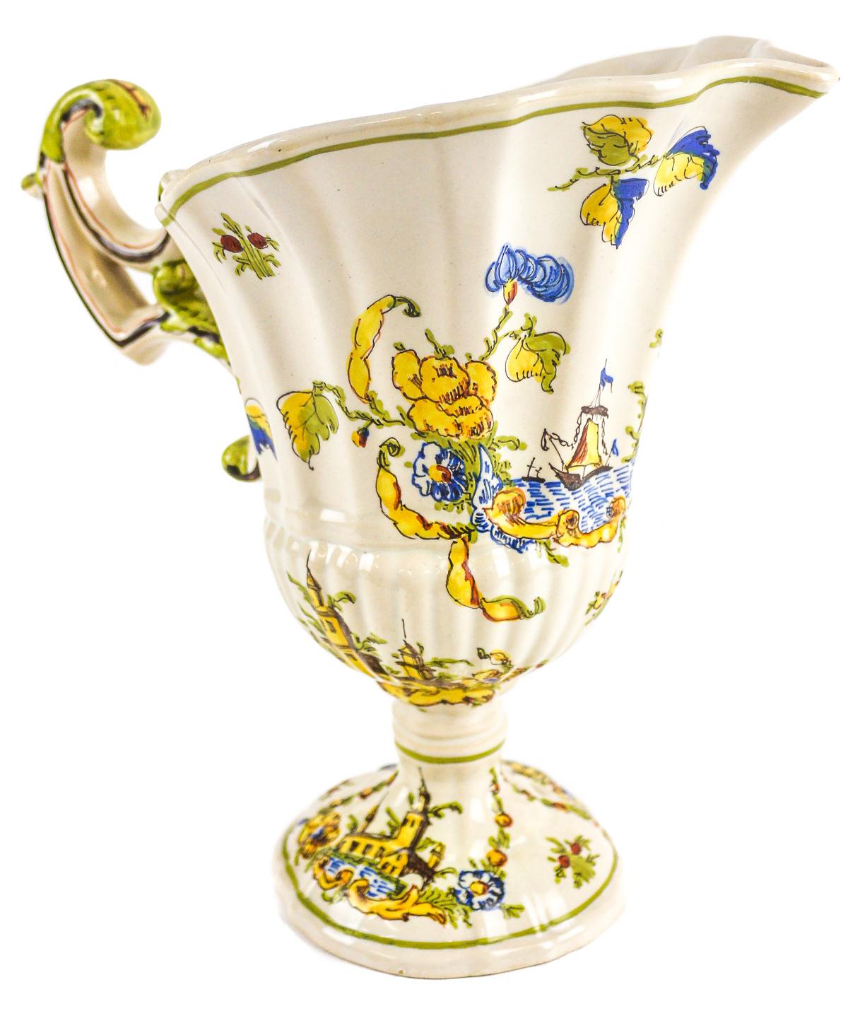 COPA DE PICO DE CERÁMICA DE ALCORA DE LA SEGUNDA MITAD S.XX