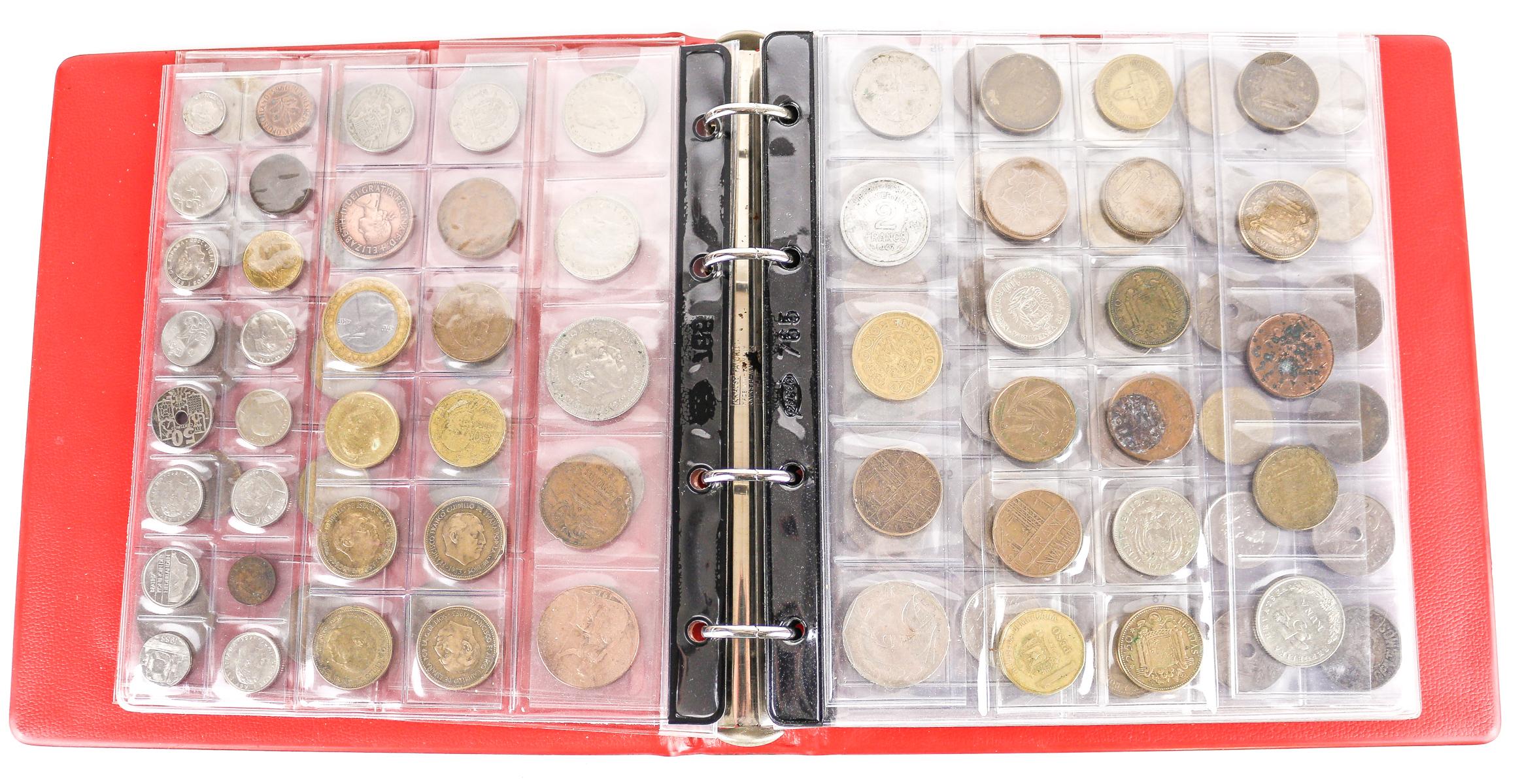LOTE DE 320 MONEDAS ESPAÑOLAS Y EXTRANJERAS