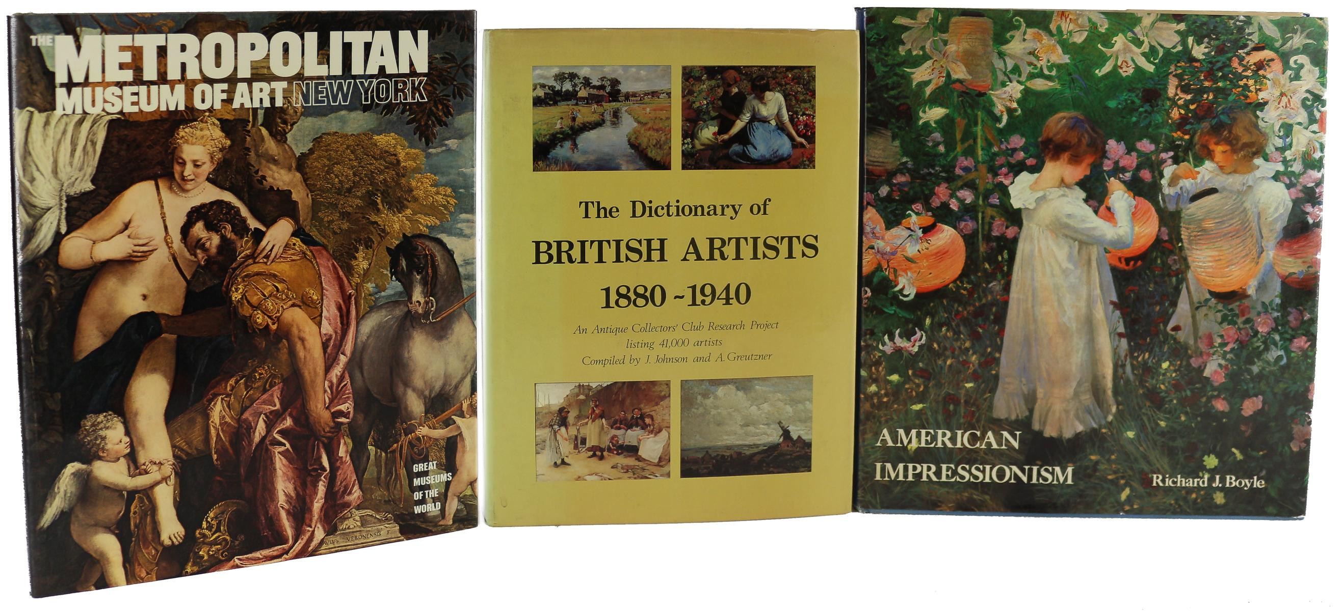 TRES LIBROS DE ARTE
