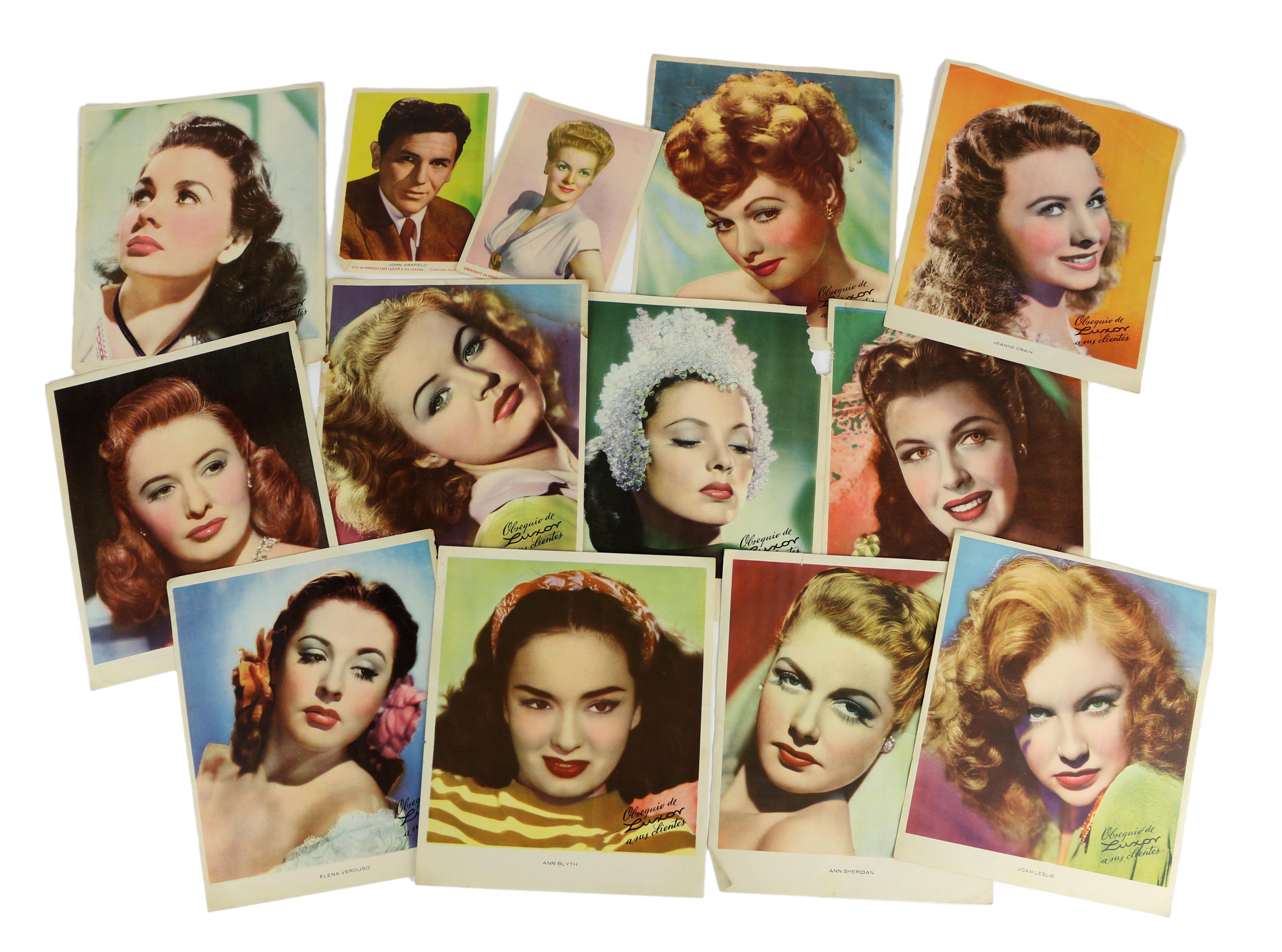 LOTE DE PEQUEÑAS LÁMINAS COLOR AÑOS 40
