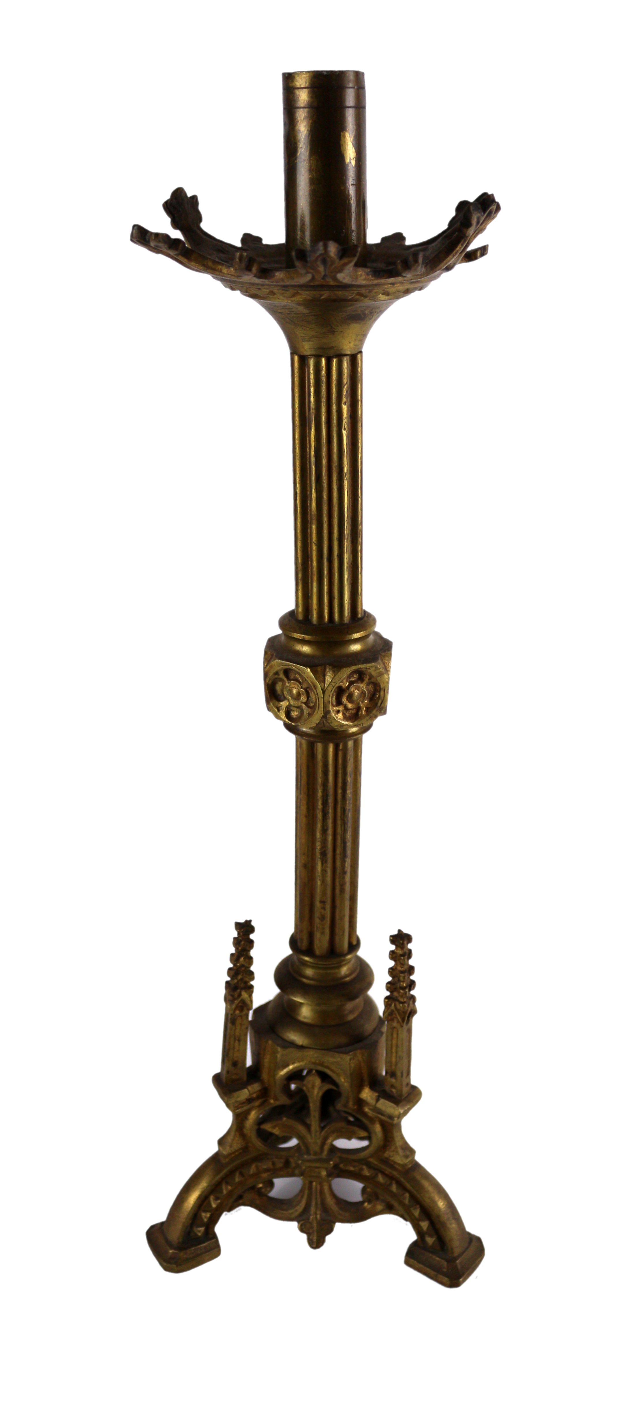 CANDELERO DE IGLESIA DEL PRIMER TERCIO DEL S.XX