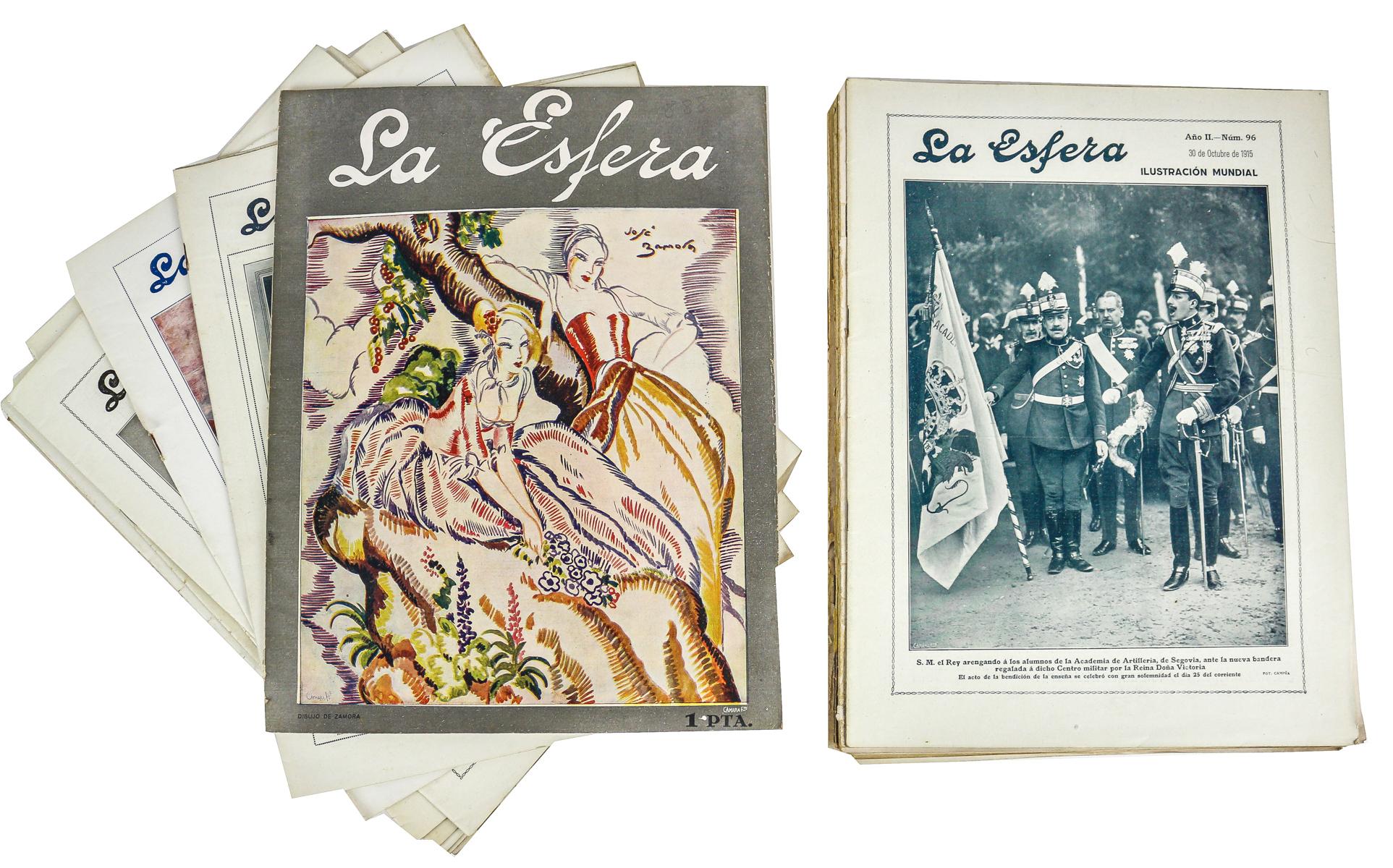 LOTE DE 20 EJEMPLARES DE LA REVISTA "LA ESFERA"