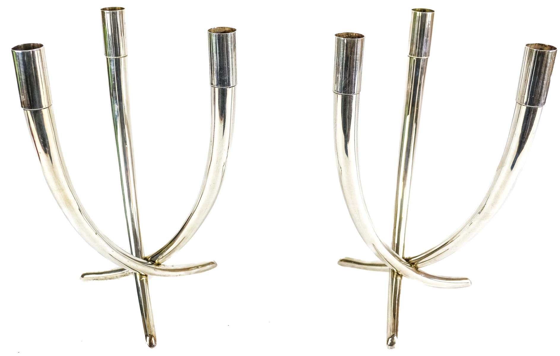 PAREJA DE CANDELABROS DE LOS AÑOS 70