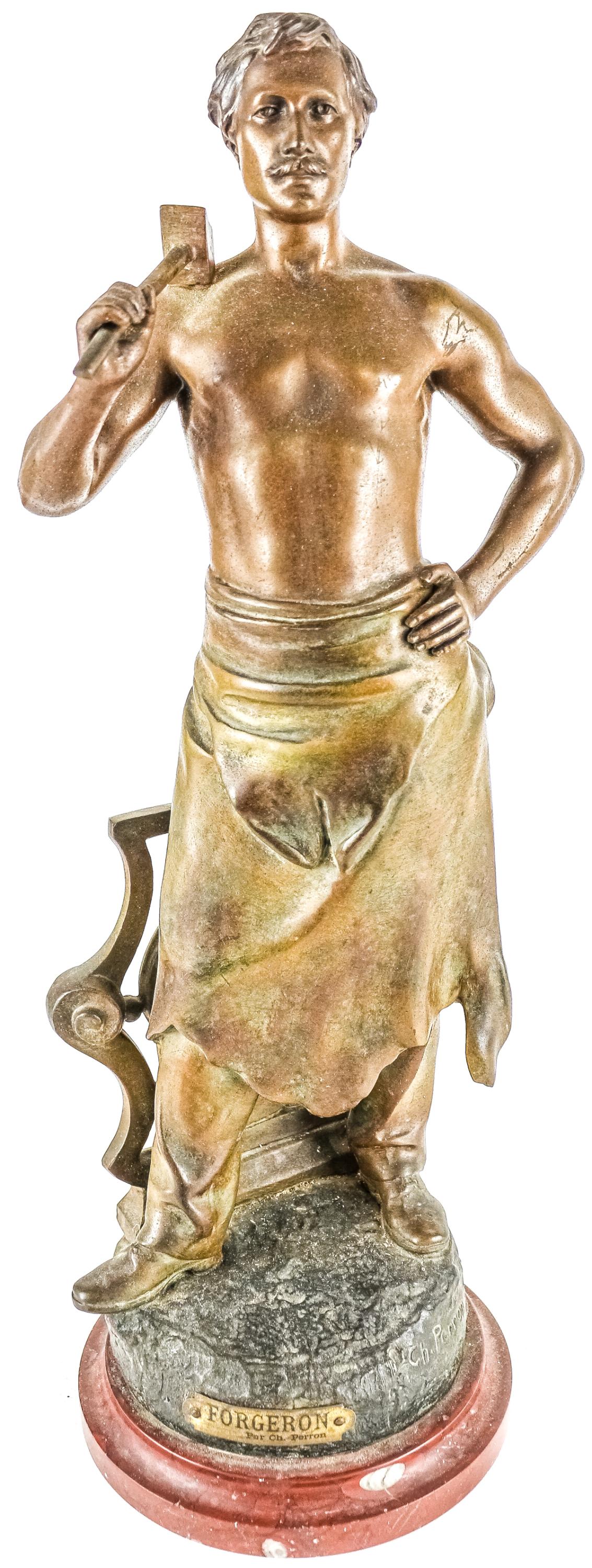 FIGURA EN CALAMINA DE PRINCIPIOS DEL S.XX