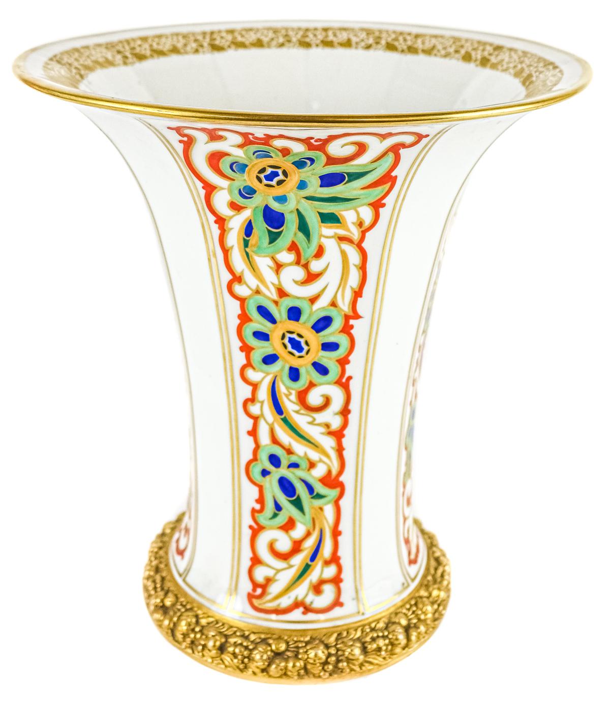 JARRÓN EN PORCELANA "ROSENTHAL" AÑOS 40