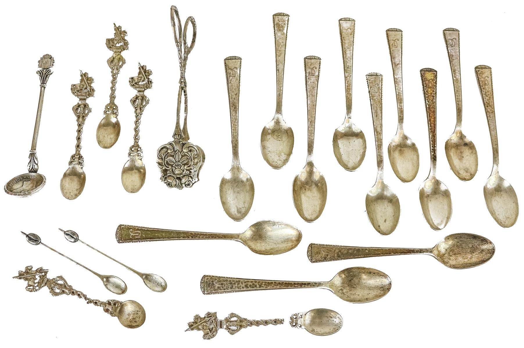 LOTE DE CUCHARITAS EN PLATA DEL PRIMER TERCIO DEL S.XX