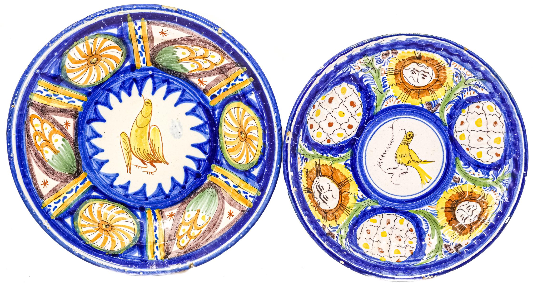 DOS PLATOS DE CERÁMICA VALENCIANA