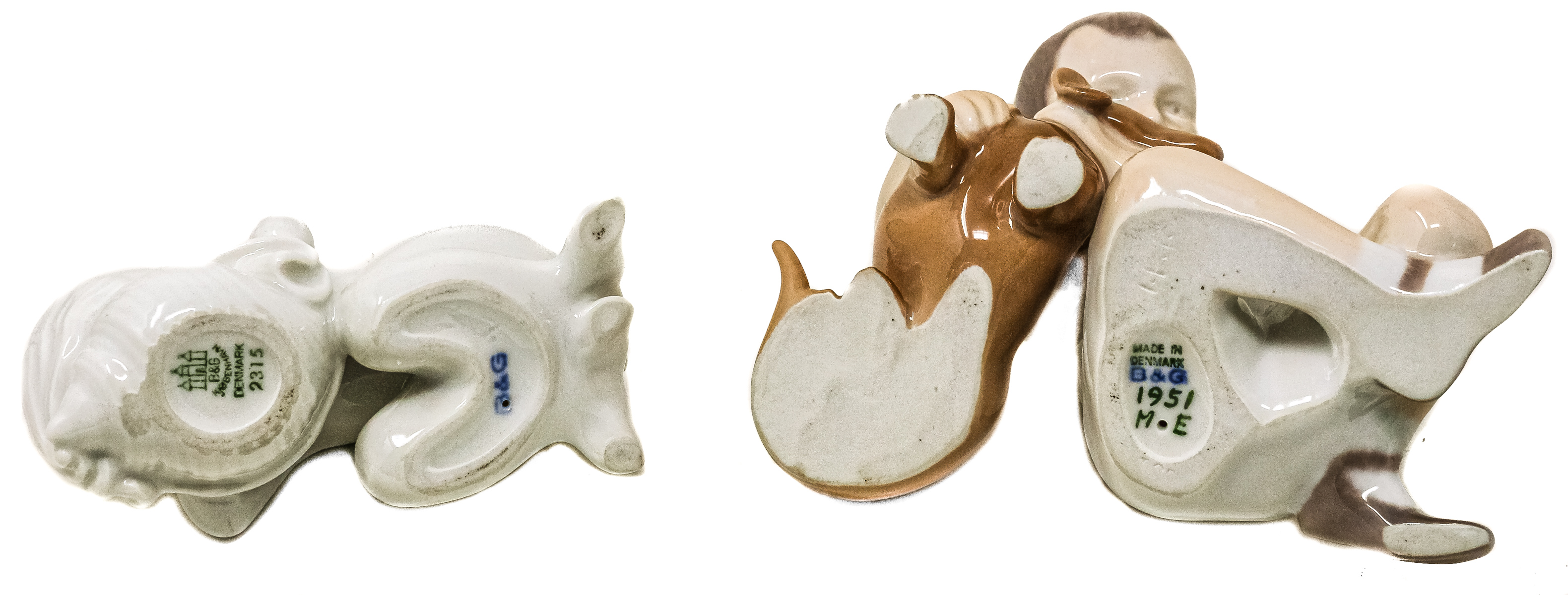 DOS FIGURAS EN PORCELANA DANESA "BING & GRONDAHL"