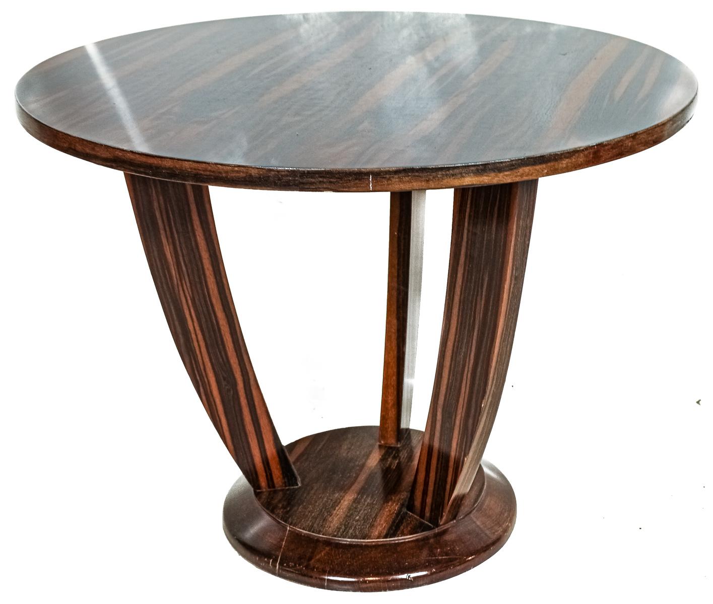 MESA VELADOR CIRCULAR DE LA PRIMERA MITAD DE SIGLO XX