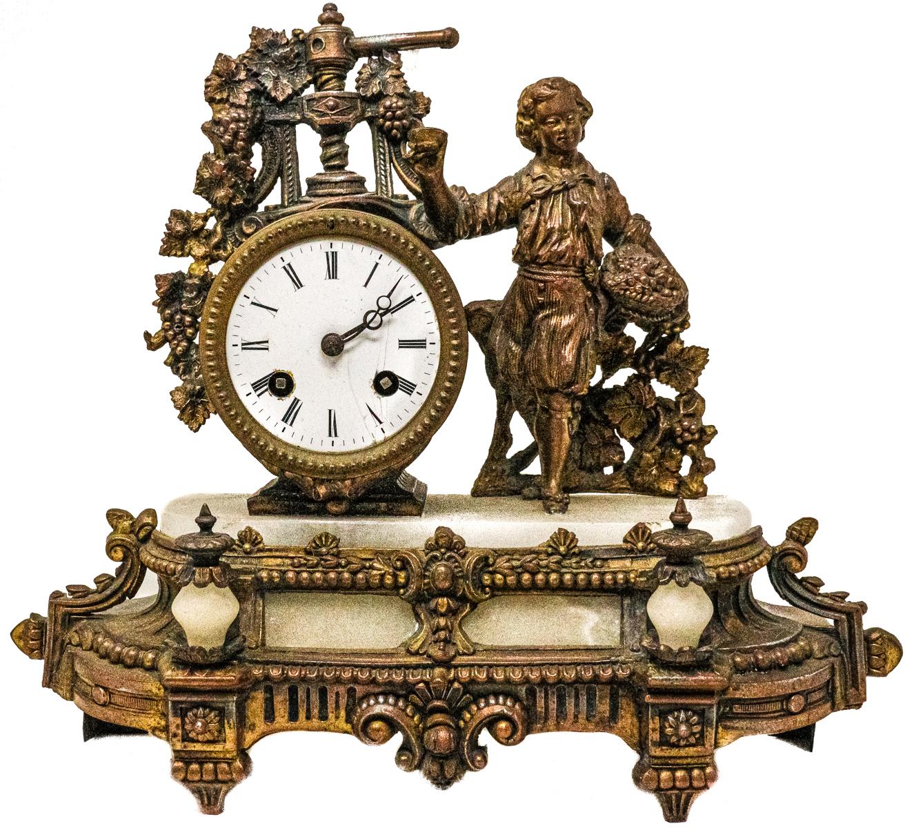 RELOJ DE SOBREMESA FRANCÉS DE FINALES DEL SIGLO XIX