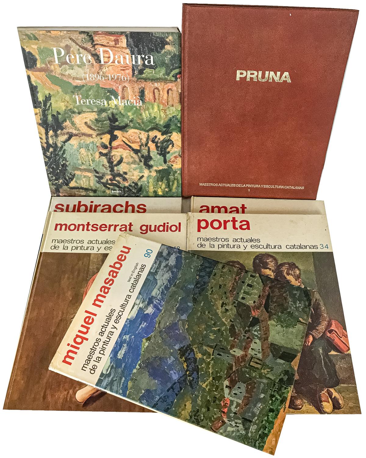 SIETE LIBROS SOBRE ARTISTAS CATALANES