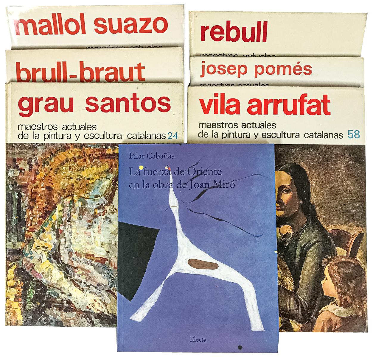 SIETE LIBROS SOBRE ARTISTAS CATALANES