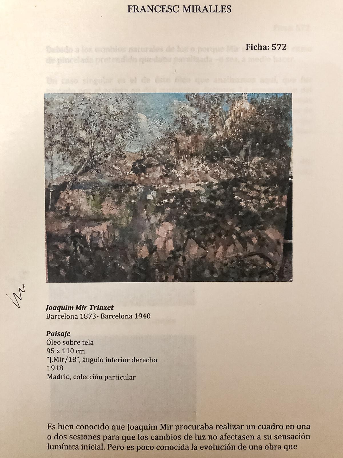 MIR TRINXET, JOAQUIM