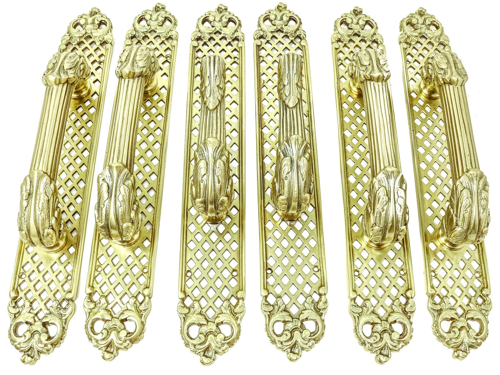 LOTE DE TIRADORES EN BRONCE