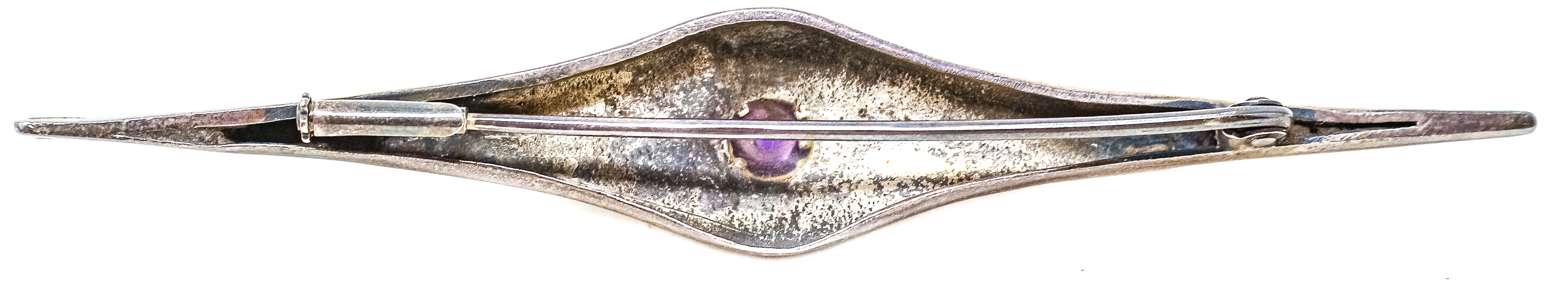 BRONCHE ALFILER CON AMATISTA