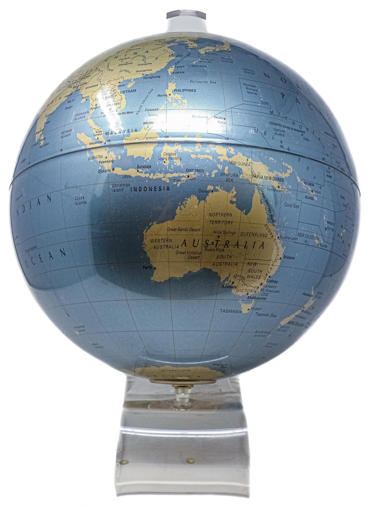GLOBO TERRAQUEO DEL ÚLTIMO CUARTO DEL S.XX