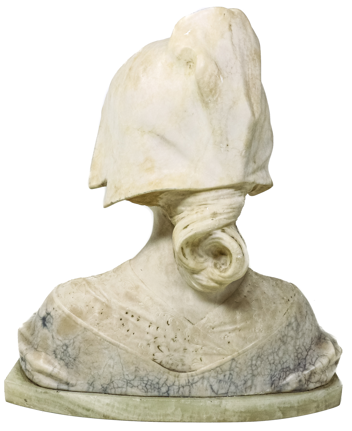 BUSTO EN MARMOL "JOVEN CAMPESINA"