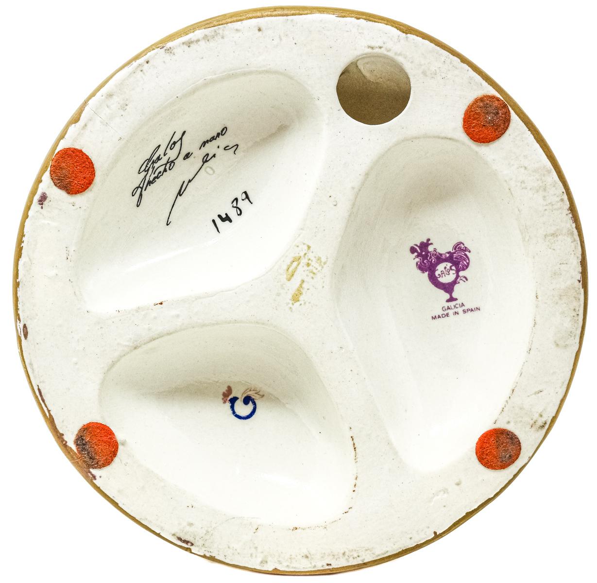 TRES FIGURAS EN PORCELANA DE MEDIADOS DEL S.XX