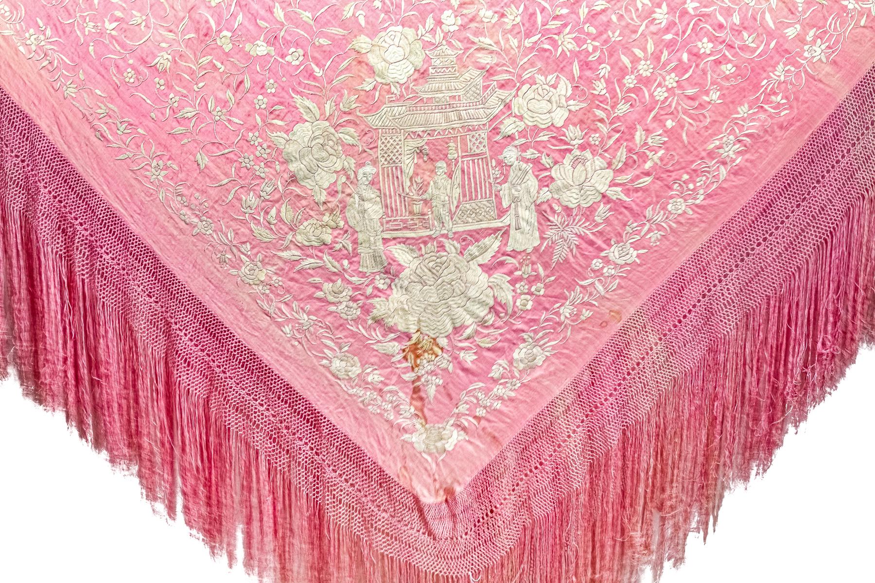 MANTÓN DE MANILA DEL PRIMER TERCIO DE SIGLO XX