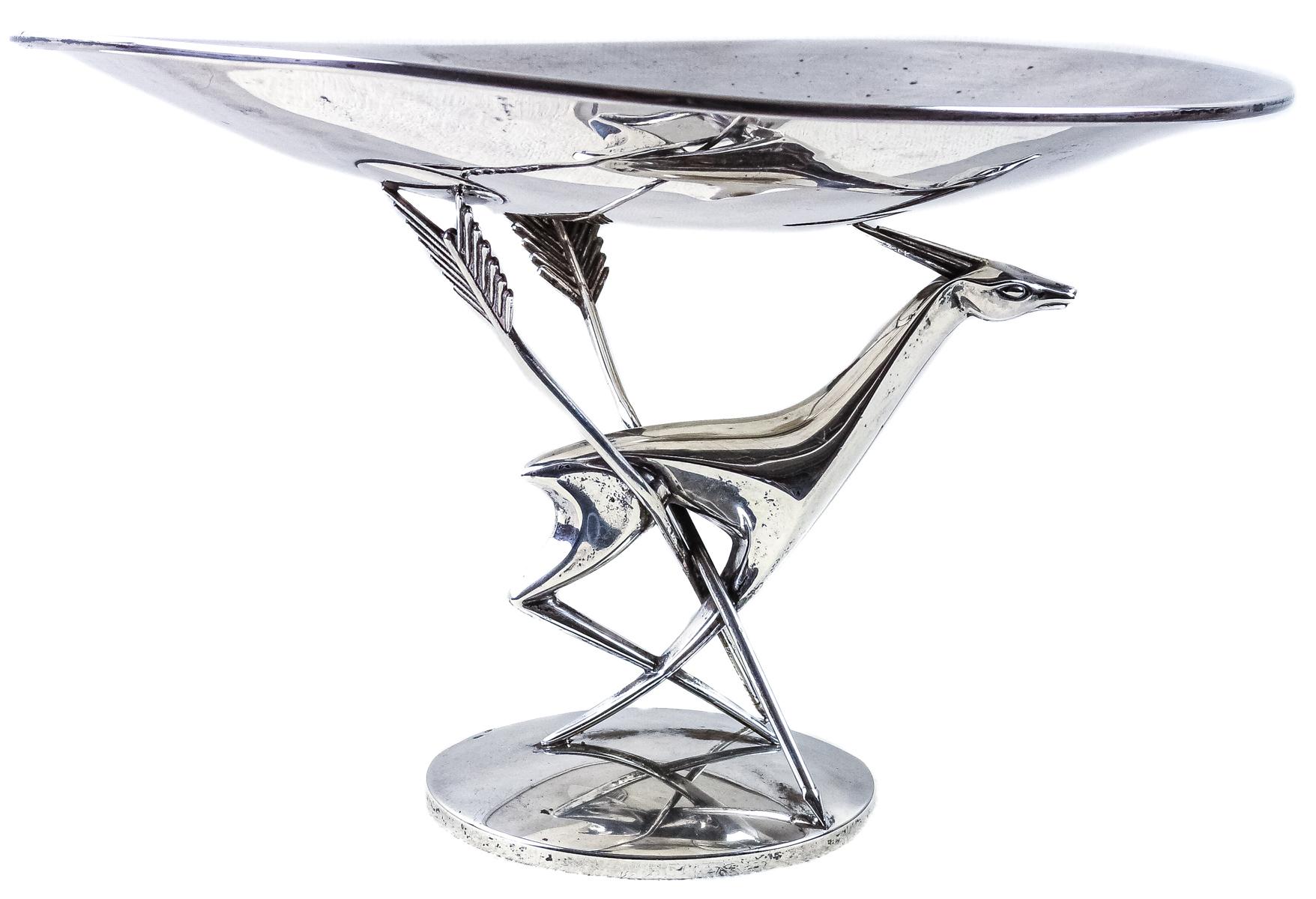 CENTRO DE MESA EN PLATA DEL SEGUDNO TERCIO DEL S.XX