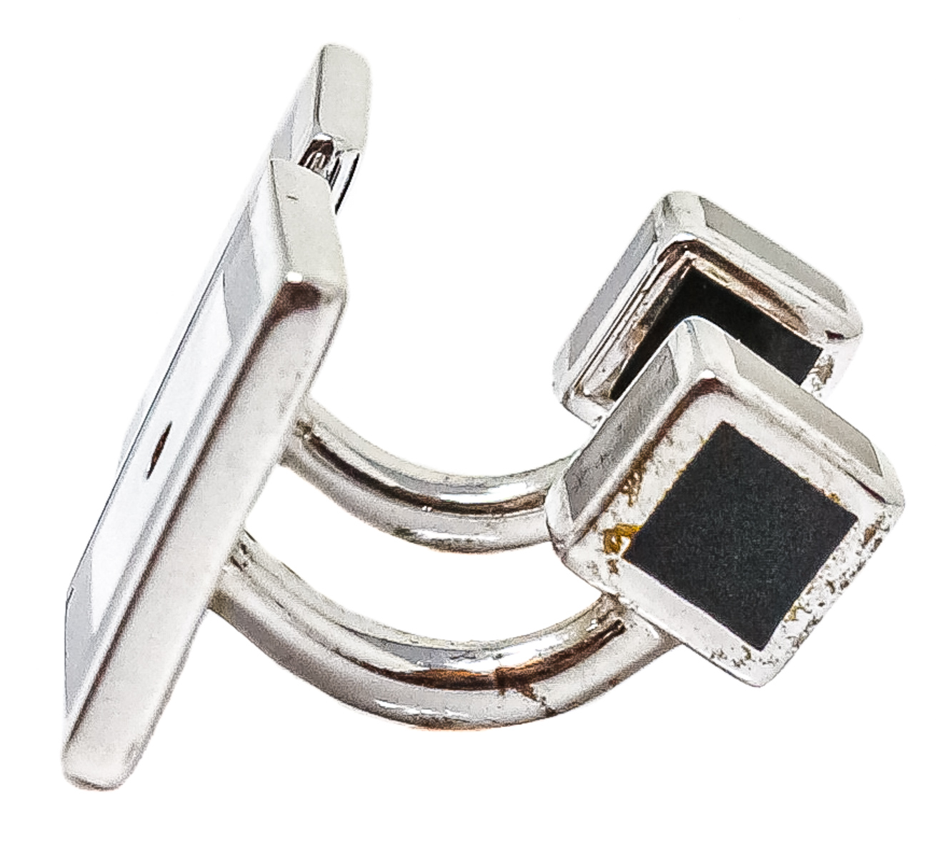 GEMELOS DE PLATA Y ESMALTES