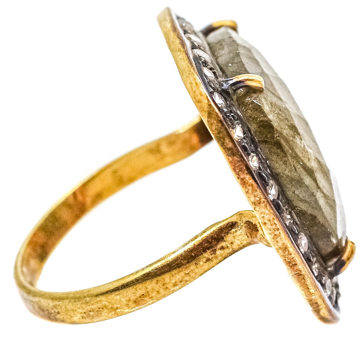 ANILLO DE PLATA CON LABRADORITA