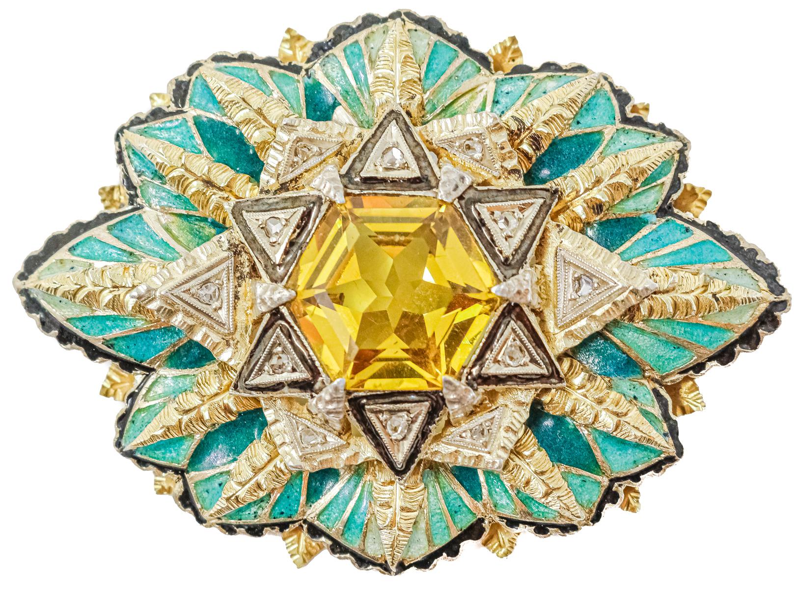 BROCHE COLGANTE DE LOS AÑOS 30-40