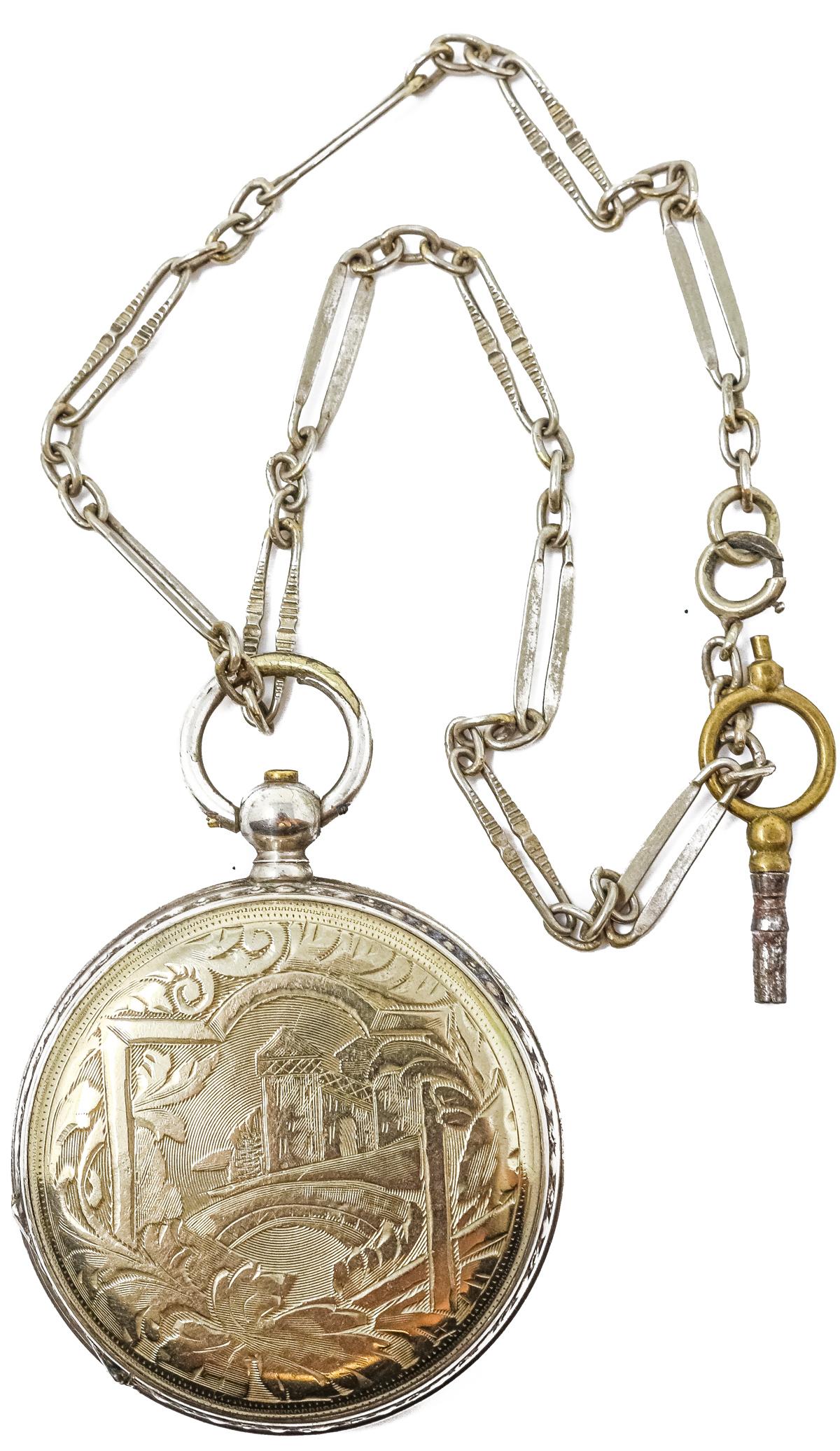 RELOJ DE BOLSILLO DE FLES. S.XIX