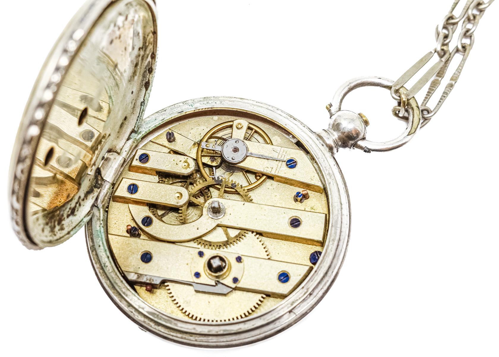 RELOJ DE BOLSILLO DE FLES. S.XIX